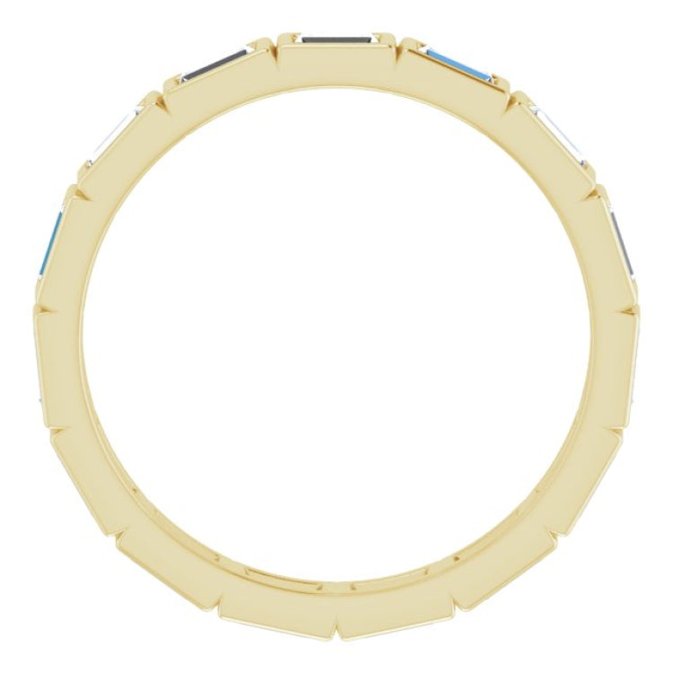 10K Yellow Gold 1 1/4 CTW Lab-Grown Diamond Eternity Band Size 7.75