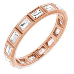 10K Rose Gold 1 1/4 CTW Lab-Grown Diamond Eternity Band Size 8