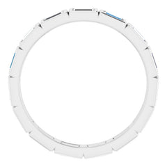 10K White Gold 1 1/4 CTW Lab-Grown Diamond Eternity Band Size 8