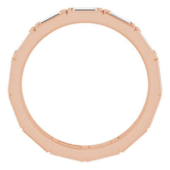 10K Rose Gold 1 1/4 CTW Lab-Grown Diamond Eternity Band Size 6.5