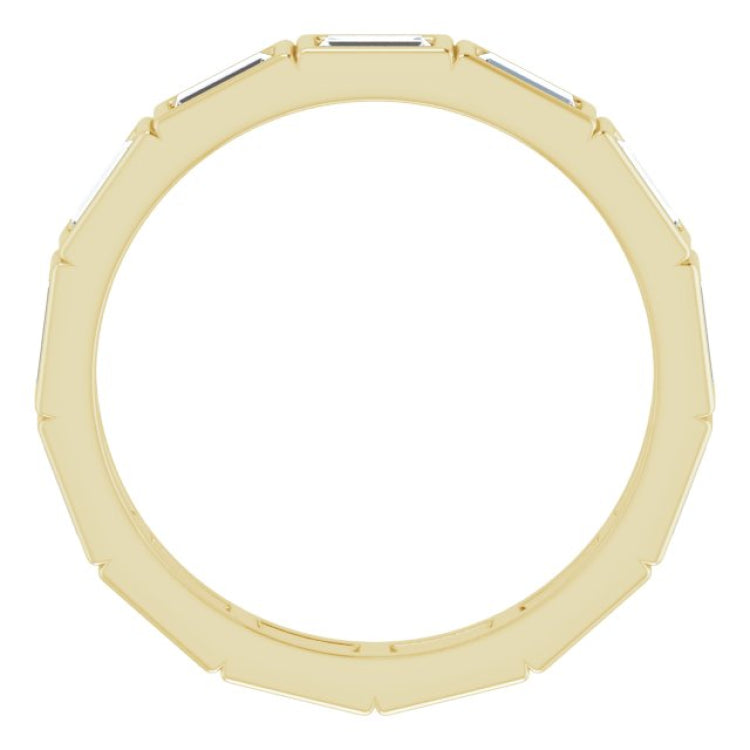 10K Yellow Gold 1 1/4 CTW Lab-Grown Diamond Eternity Band Size 6.5