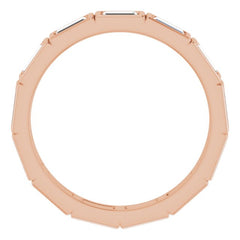 10K Rose Gold 1 1/4 CTW Lab-Grown Diamond Eternity Band Size 6.75