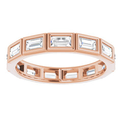 10K Rose Gold 1 1/4 CTW Lab-Grown Diamond Eternity Band Size 6.75