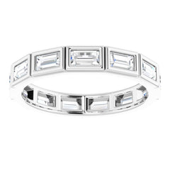 10K White Gold 1 1/4 CTW Lab-Grown Diamond Eternity Band Size 6.75