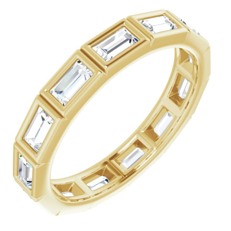 10K Yellow Gold 1 1/4 CTW Lab-Grown Diamond Eternity Band Size 6.75