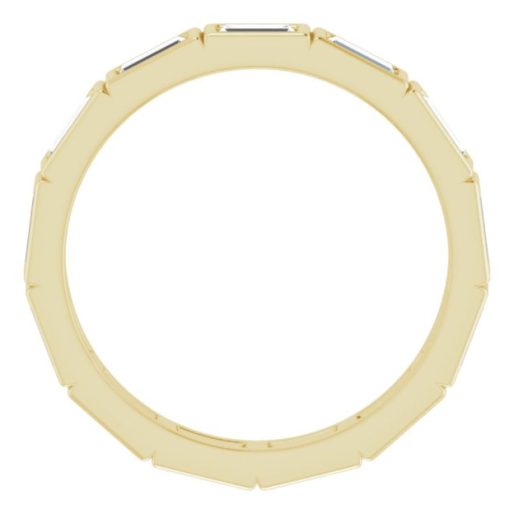 10K Yellow Gold 1 1/4 CTW Lab-Grown Diamond Eternity Band Size 6.75