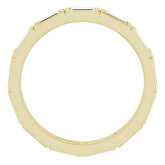 10K Yellow Gold 1 1/4 CTW Lab-Grown Diamond Eternity Band Size 6.75