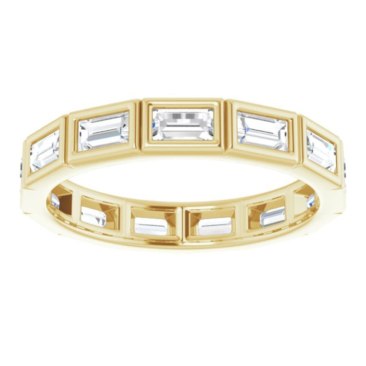 10K Yellow Gold 1 1/4 CTW Lab-Grown Diamond Eternity Band Size 6.75