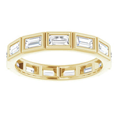 10K Yellow Gold 1 1/4 CTW Lab-Grown Diamond Eternity Band Size 6.75