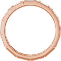 10K Rose Gold 1 1/4 CTW Lab-Grown Diamond Eternity Band Size 7