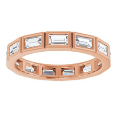10K Rose Gold 1 1/4 CTW Lab-Grown Diamond Eternity Band Size 7