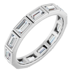 10K White Gold 1 1/4 CTW Lab-Grown Diamond Eternity Band Size 7