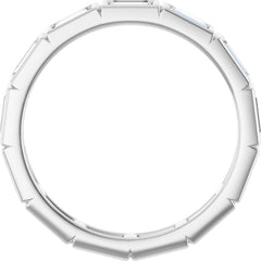 10K White Gold 1 1/4 CTW Lab-Grown Diamond Eternity Band Size 7