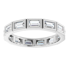 10K White Gold 1 1/4 CTW Lab-Grown Diamond Eternity Band Size 7