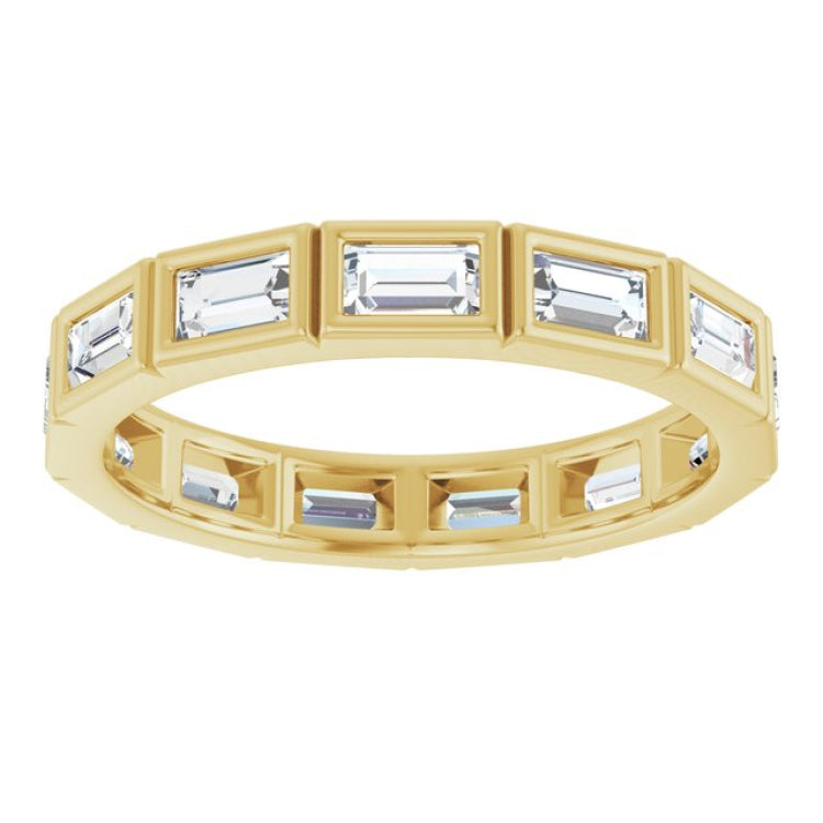10K Yellow Gold 1 1/4 CTW Lab-Grown Diamond Eternity Band Size 7