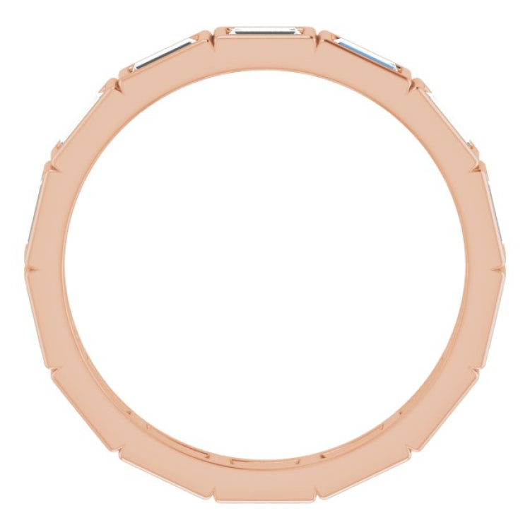 10K Rose Gold 1 3/8 CTW Lab-Grown Diamond Eternity Band Size 8.75