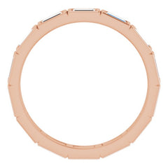 10K Rose Gold 1 3/8 CTW Lab-Grown Diamond Eternity Band Size 8.75