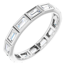10K White Gold 1 3/8 CTW Lab-Grown Diamond Eternity Band Size 8.75