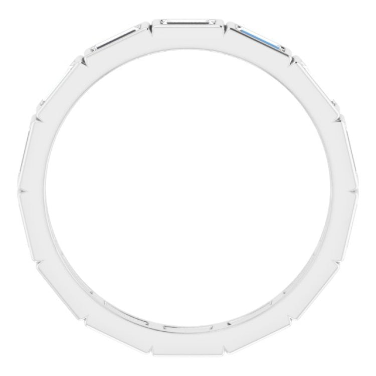 10K White Gold 1 3/8 CTW Lab-Grown Diamond Eternity Band Size 8.75