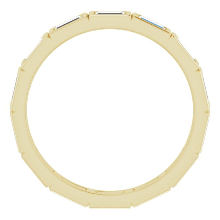 10K Yellow Gold 1 3/8 CTW Lab-Grown Diamond Eternity Band Size 8.75