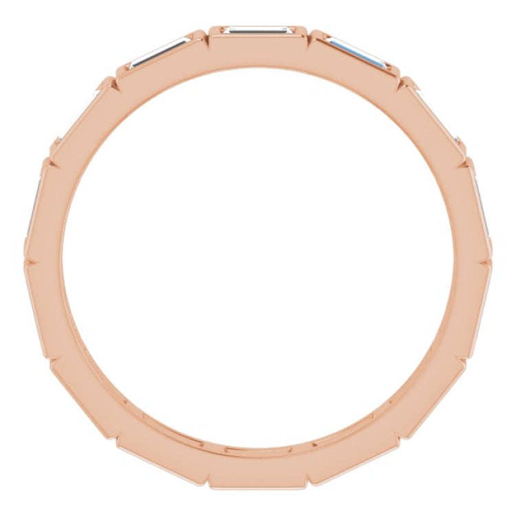 10K Rose Gold 1 3/8 CTW Lab-Grown Diamond Eternity Band Size 9