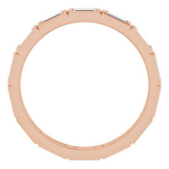 10K Rose Gold 1 3/8 CTW Lab-Grown Diamond Eternity Band Size 9