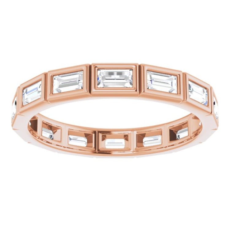 10K Rose Gold 1 3/8 CTW Lab-Grown Diamond Eternity Band Size 9