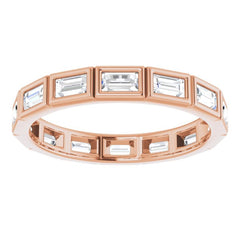 10K Rose Gold 1 3/8 CTW Lab-Grown Diamond Eternity Band Size 9