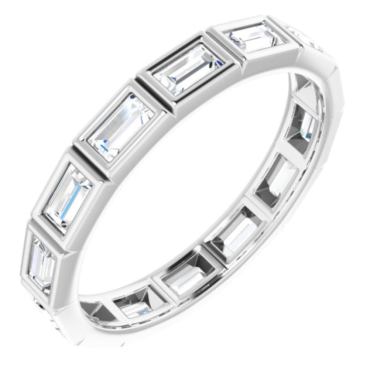 10K White Gold 1 3/8 CTW Lab-Grown Diamond Eternity Band Size 9