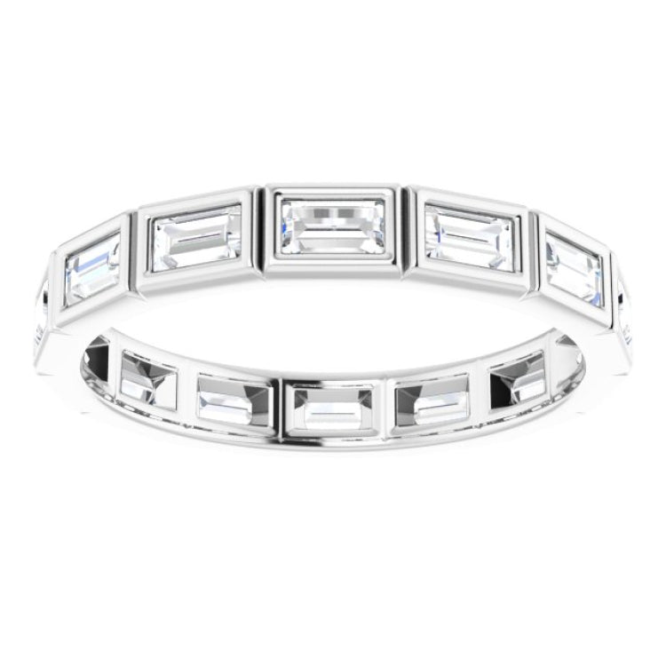 10K White Gold 1 3/8 CTW Lab-Grown Diamond Eternity Band Size 9