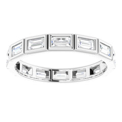 10K White Gold 1 3/8 CTW Lab-Grown Diamond Eternity Band Size 9