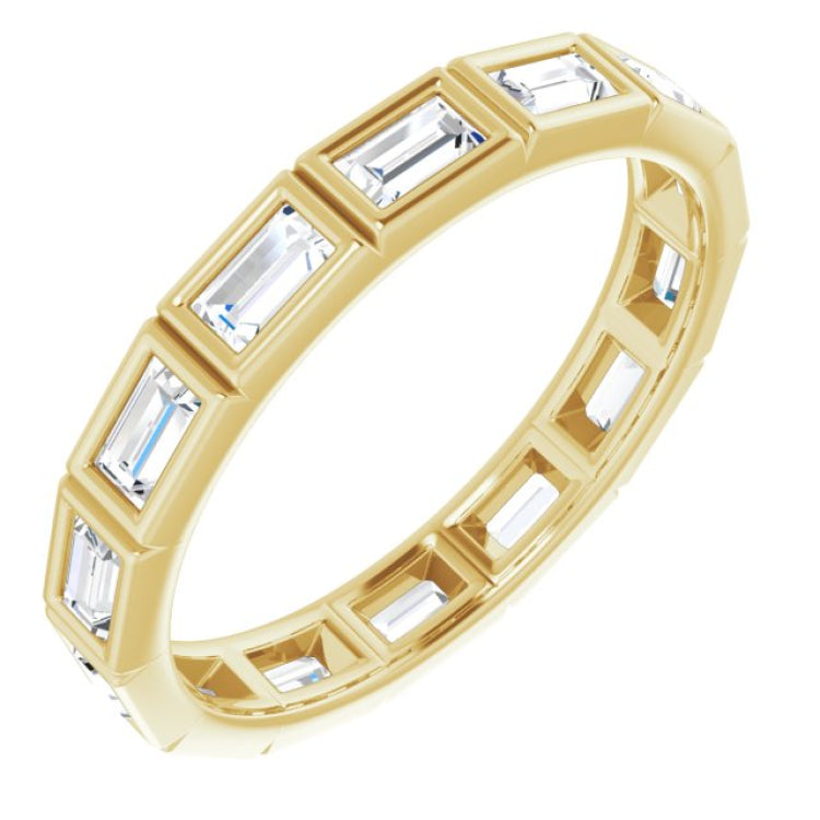 10K Yellow Gold 1 3/8 CTW Lab-Grown Diamond Eternity Band Size 9