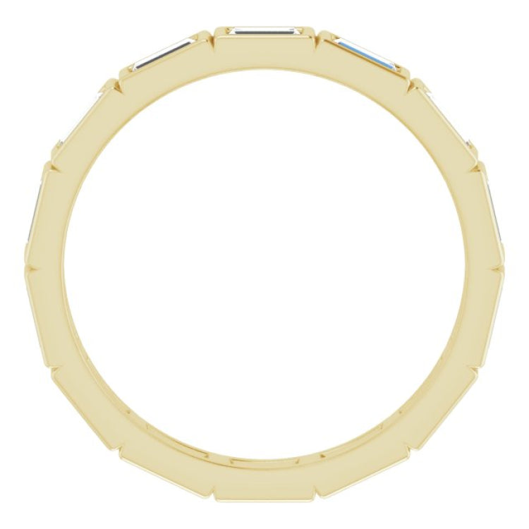 10K Yellow Gold 1 3/8 CTW Lab-Grown Diamond Eternity Band Size 9