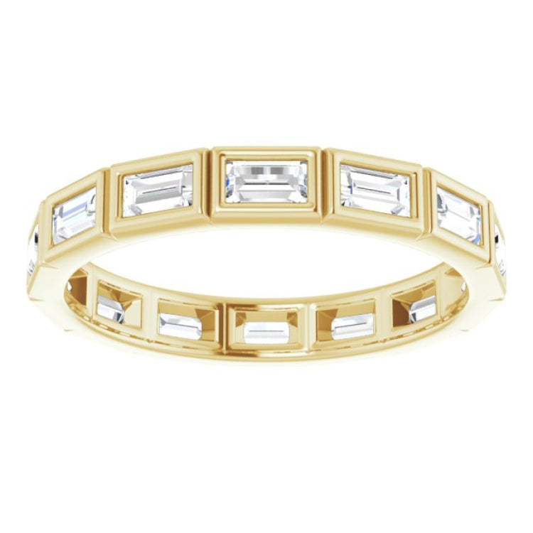 10K Yellow Gold 1 3/8 CTW Lab-Grown Diamond Eternity Band Size 9