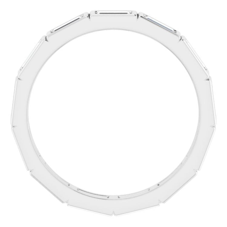 10K White Gold 1 3/8 CTW Lab-Grown Diamond Eternity Band Size 8