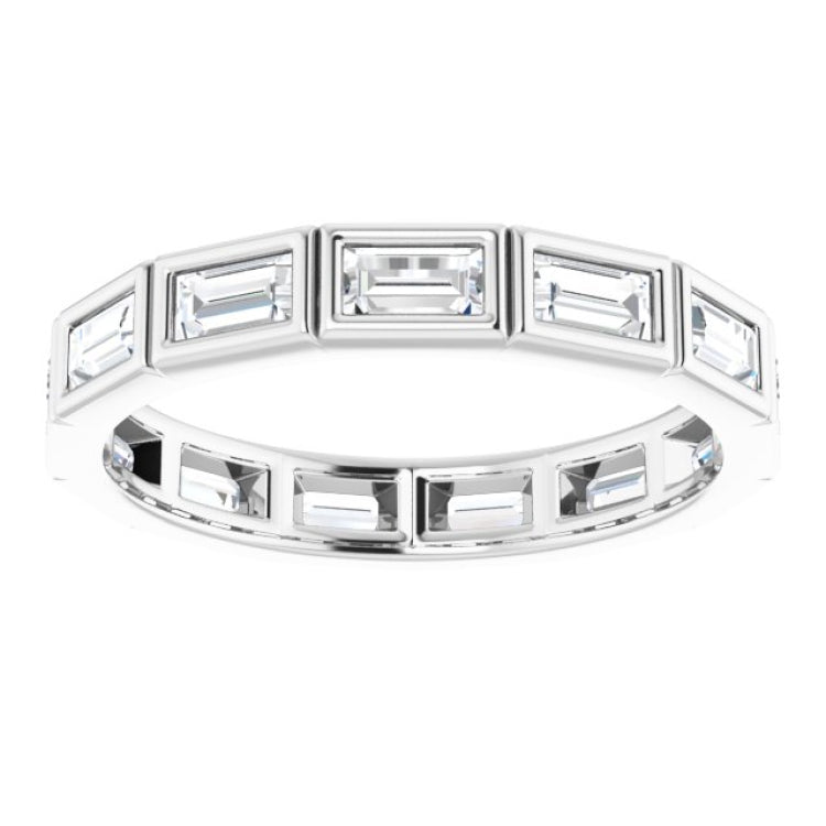 10K White Gold 1 3/8 CTW Lab-Grown Diamond Eternity Band Size 8