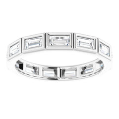 10K White Gold 1 3/8 CTW Lab-Grown Diamond Eternity Band Size 8