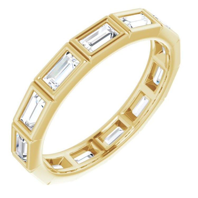 10K Yellow Gold 1 3/8 CTW Lab-Grown Diamond Eternity Band Size 8