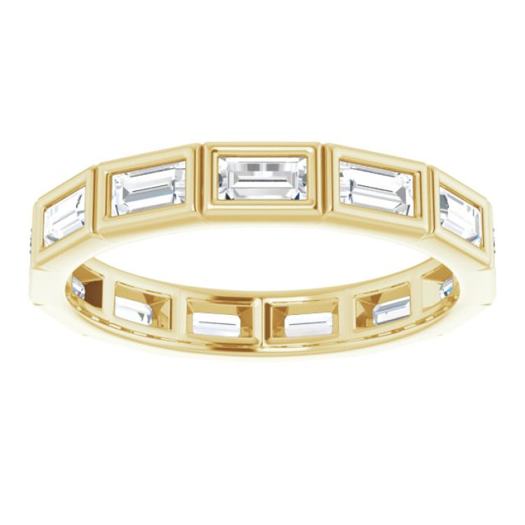 10K Yellow Gold 1 3/8 CTW Lab-Grown Diamond Eternity Band Size 8