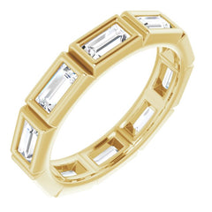 10K Yellow Gold 9/10 CTW Lab-Grown Diamond Eternity Band Size 4.75