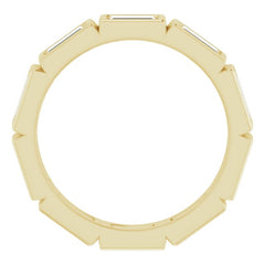 10K Yellow Gold 9/10 CTW Lab-Grown Diamond Eternity Band Size 4.75