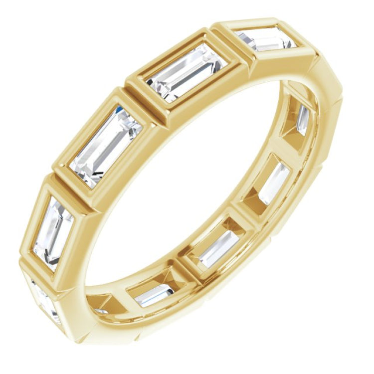 10K Yellow Gold 1 1/6 CTW Lab-Grown Diamond Eternity Band Size 6.25