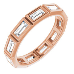 10K Rose Gold 1 1/6 CTW Lab-Grown Diamond Eternity Band Size 6.5