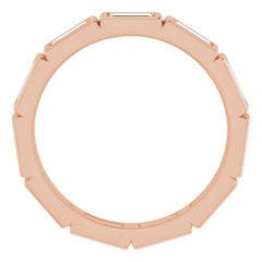 10K Rose Gold 1 1/6 CTW Lab-Grown Diamond Eternity Band Size 6.5