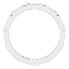 10K White Gold 1 1/6 CTW Lab-Grown Diamond Eternity Band Size 6.5