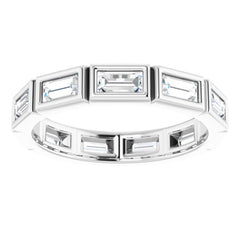 10K White Gold 1 1/6 CTW Lab-Grown Diamond Eternity Band Size 6.5