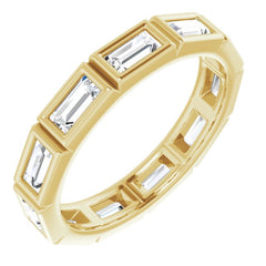 10K Yellow Gold 1 1/6 CTW Lab-Grown Diamond Eternity Band Size 6.5