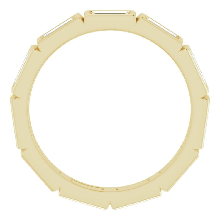 10K Yellow Gold 1 1/6 CTW Lab-Grown Diamond Eternity Band Size 6.5