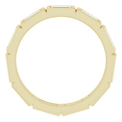 10K Yellow Gold 1 1/6 CTW Lab-Grown Diamond Eternity Band Size 6.5