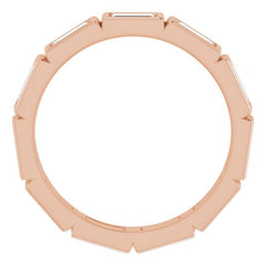 10K Rose Gold 1 1/6 CTW Lab-Grown Diamond Eternity Band Size 6.75